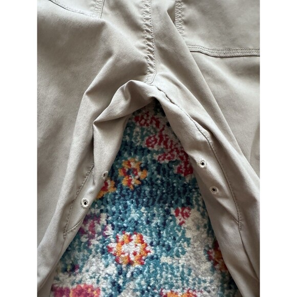 prAna Stretch Zion Pants Size Medx30L Khaki Nylon Pockets‎ Roll Up Leg Hiking - Picture 6 of 10